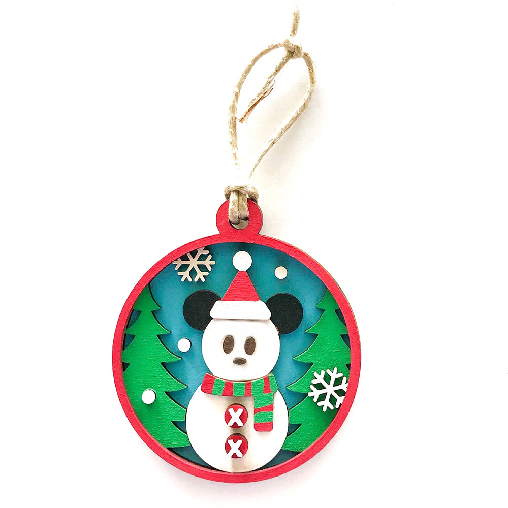 snow mouse ornament